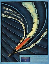  Publicité Advertising 0322  2000    Waterman stylo plume Carène  liberté style
