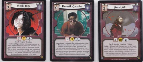 L5r lot cartes - de,