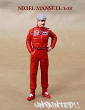 FIGURINE NIGEL MANSELL NON PEINTE pour, EXOTO, RÉPLIQUES GP, MINICHAMPS 1:18