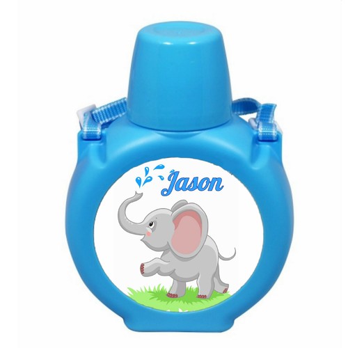 Gourde bleue enfant elephant - enfant,