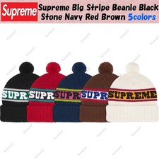 Bonnet Supreme Big Stripe Noir