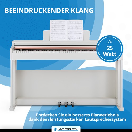 Touches clavier piano - 88,
