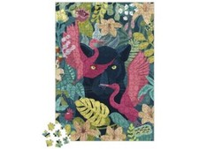 Puzzle 500 pieces Mysterieuse Panthere noire 34x48cm - Animaux de la Jungle