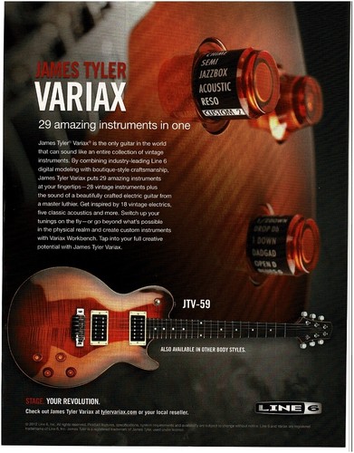 2012 line james tyler - tyler, variax