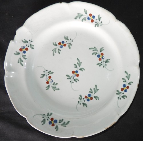 Assiette 19ème faïence de - assiette,