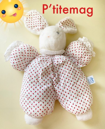 Ancienne peluche doudou lapin - peluche,