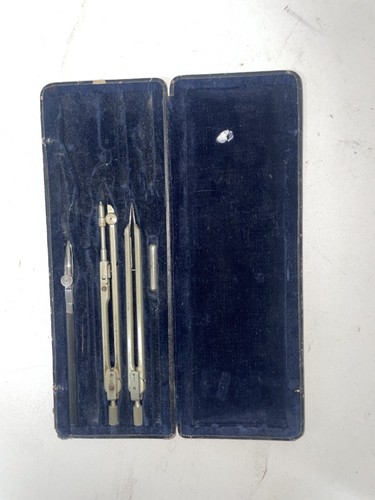 Ancien vintage boite compas - ancien, de