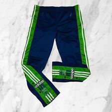 Adidas Adibreak Vintage Âge 90 Pantalon survêtement Homme Boutons Bleu Vert S