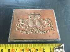 RARE MATRICE ARMOIRIES