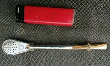 ancienne bombilla paille à