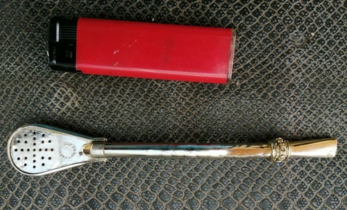 Ancienne bombilla paille - ancienne, à