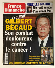 ►FRANCE DIMANCHE n°2723-1998-GILBERT BECAUD-LINE RENAUD-RIKA ZARAI-SIMONE VEIL