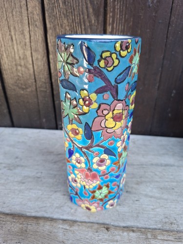 Vase octogonal émaux - vase,