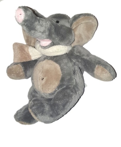 Peluche doudou elephant gris - peluche,