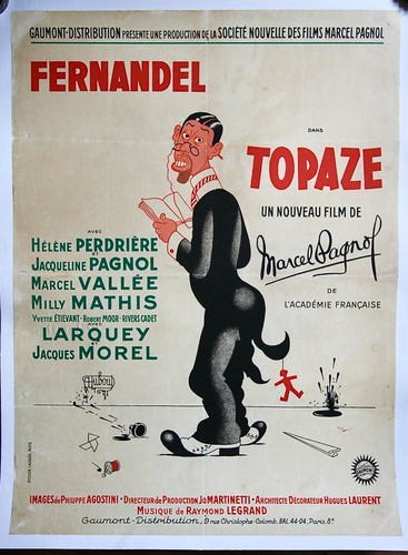 Topaze affiche fernandel 60x80 - topaze,