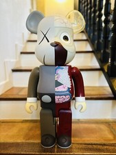 Bearbrick x Kaws 1000% Companion Dissected Marron Original Fake