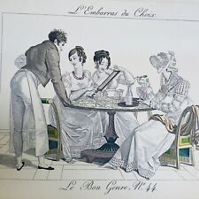 Lithographie 'L’Embarras Du Choix ', Le Bon Genre, N 44 Gatine sculpt