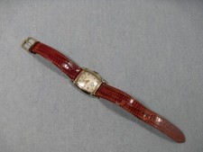 Montre BULOVA ancienne, Mécanique, plaquée or, fonctionne, Art déco