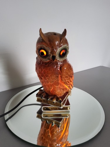 Ancienne veilleuse lampe hibou - lampe,