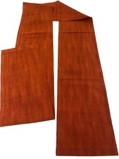 Kimono japonais vintage Nagoya Obi coton rouge traditionnel authentique 144 x...