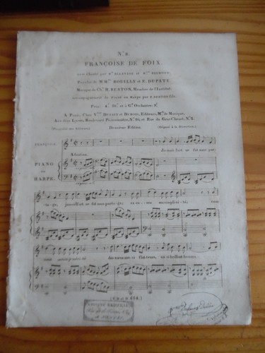 Partition francoise foix - de,