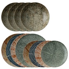 Arthur Krupp - Set 12 Pièces Service Vaisselle Table Nature Essence Porcelaine