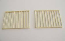 PLAYMOBIL (O21c04) ZOO - Lot de 2 Grilles Enclos Animaux 3145 3435 Jaunies