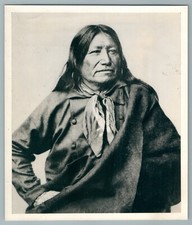 1955 SPOTTED TAIL BRULÉ LAKOTA INDIEN AMERIQUE AMERICAN NATIVE PHOTO VINTAGE