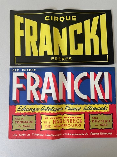Affiches anciennes cirque - affiches,
