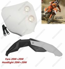 PHARE Plat Blanc Et Garde-Boue Blanc Pour YAMAHA TT XT YZF WR WRF SM 450 250 1