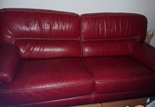 Vends canapé 100 cuir buffle - canapé, 100%