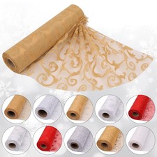 29CM Organza Tissu Rouleau Mariage Festival Chaise Nœud Bouquet Wraps Noël Décor