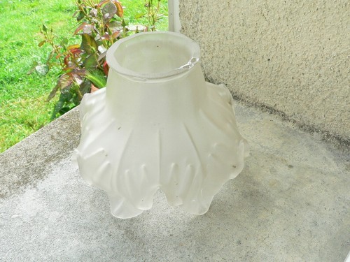 Ancienne tulipe verre forme - ancienne, en