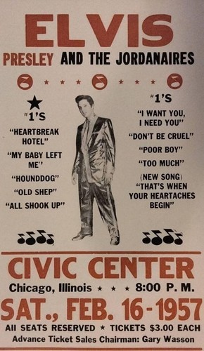 1957 elvis presley - 1957, concert
