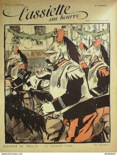 Assiette beurre 1901 - l'assiette, au