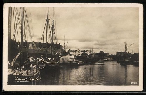 Carte postale karlstad hamnen - carte,