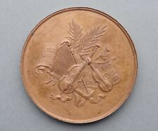 Swiss Medal. Geneve Music Academy 1886. Cello, Double bass, Violin, Harp, Oboe.