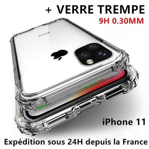 Coque silicone verre trempé - silicone, +verre
