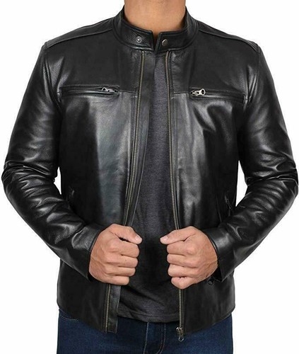 Veste cuir agneau - en,