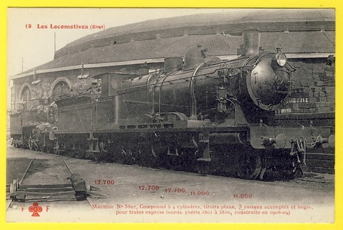 Cpa locomotive réseau - locomotive, (réseau