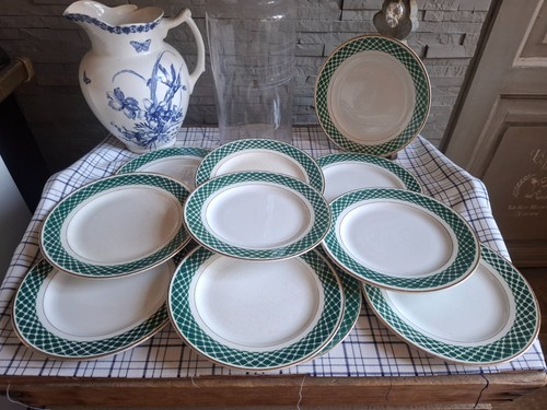 Assiettes plates vintage - assiettes,