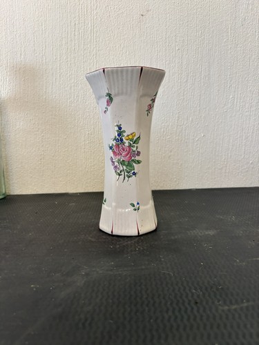 Vase balustre octogonal - , en