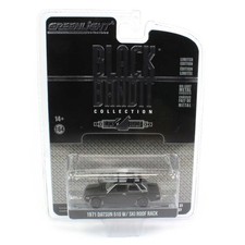 GreenLight 1/64 1971 Datsun 510 Avec Ski Toit Rack Noir Bandit 27 28110-D