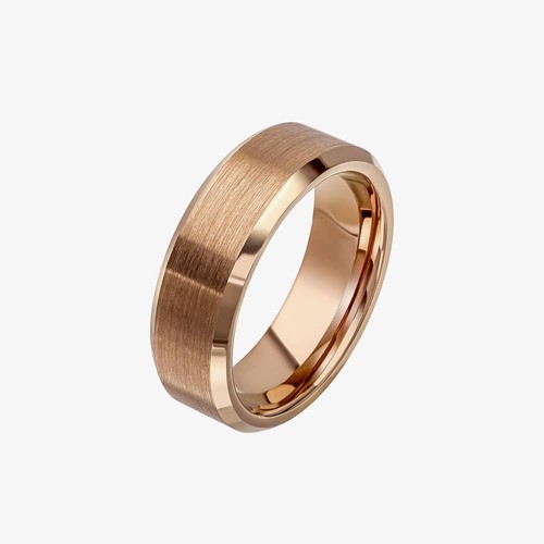 Bague tungstène plaqué - bague, en