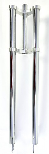 Fourche double bras - "double, chrome