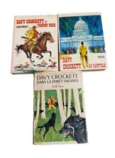 Lot De 3 Livres Bibliothèque Rose Davy Crockett Tom Hill Fred Himley Ancien 