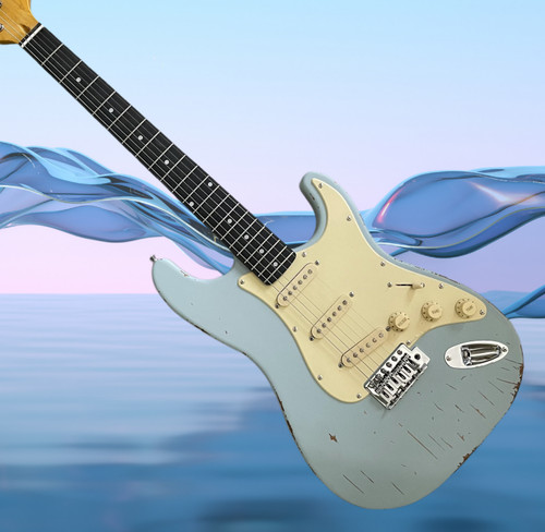 Heavy aged electric guitar - electric,