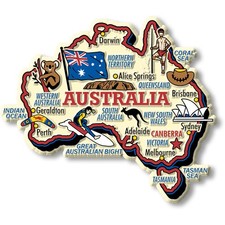 Australia Jumbo Country Magnet