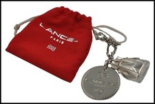 RARE PORTE-CLÉS VINTAGE SIGNÉ LANCEL PARIS ELSA FORME SAC ARGENT