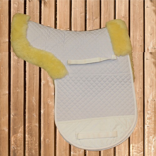 Sheepskin saddle blanket